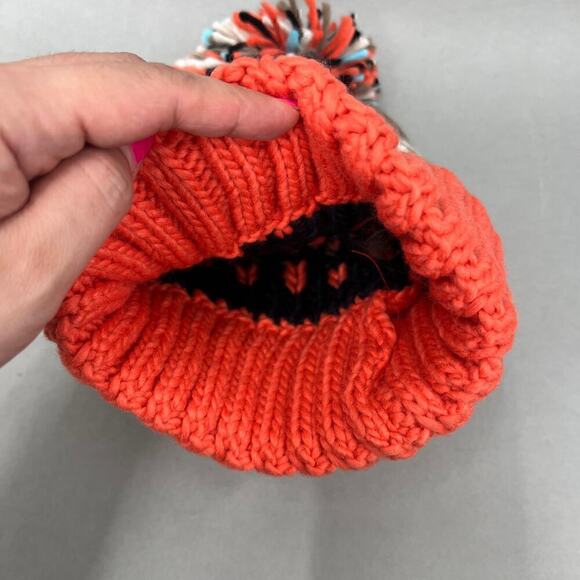 Beanie Fair Isle Knit Pom Pom Unisex One Size Cozy Nordic Scandinavian Snow - Picture 3 of 8